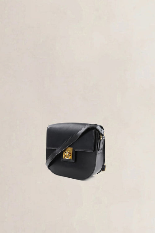 Céline Vintage Black Leather Crossbody Bag