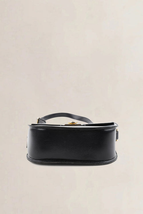 Céline Vintage Black Leather Crossbody Bag