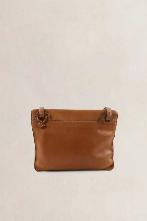 Delvaux Camel Leather Crossbody Bag