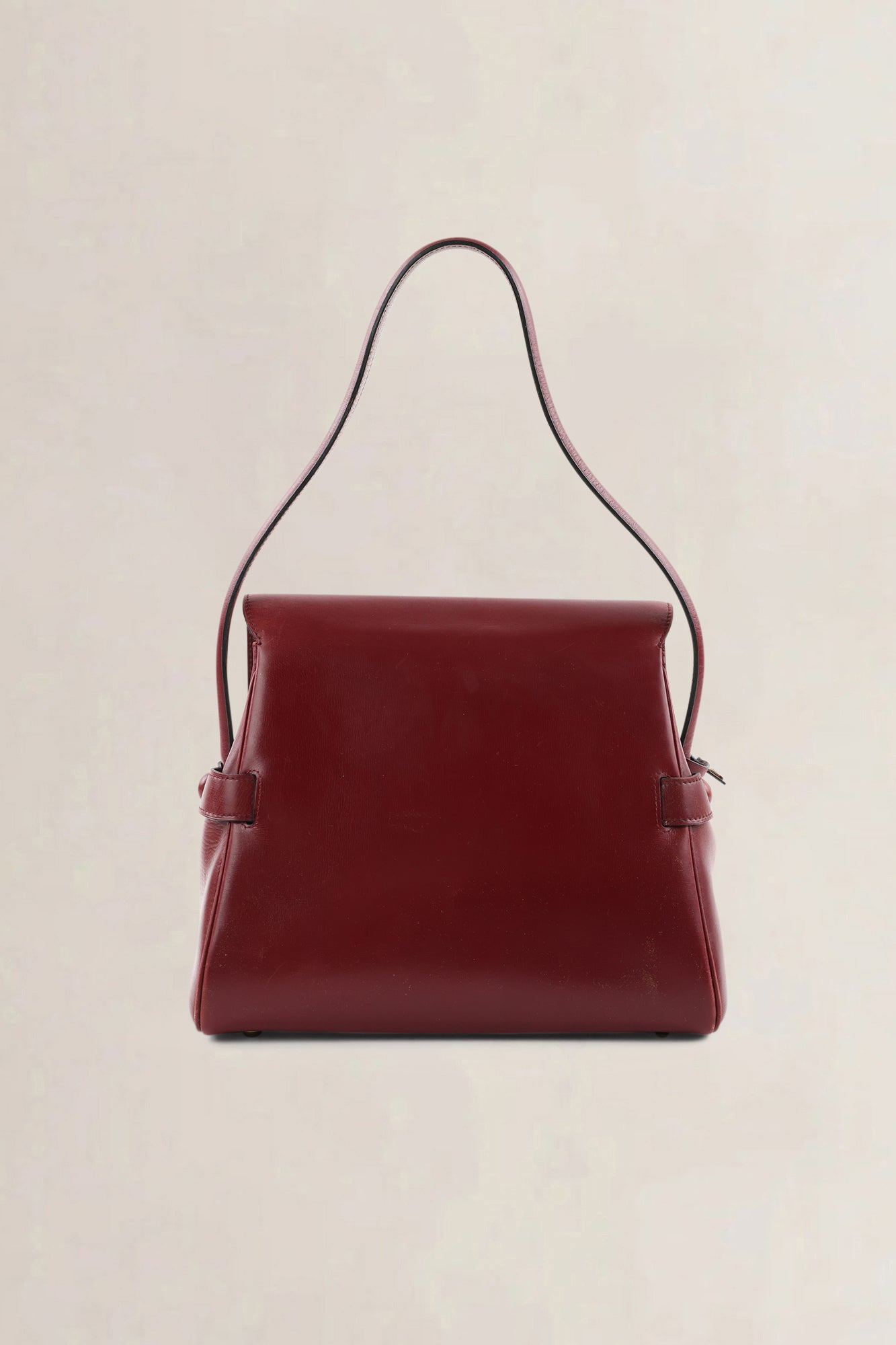 Delvaux Burgundy Vintage Top Handle Bag