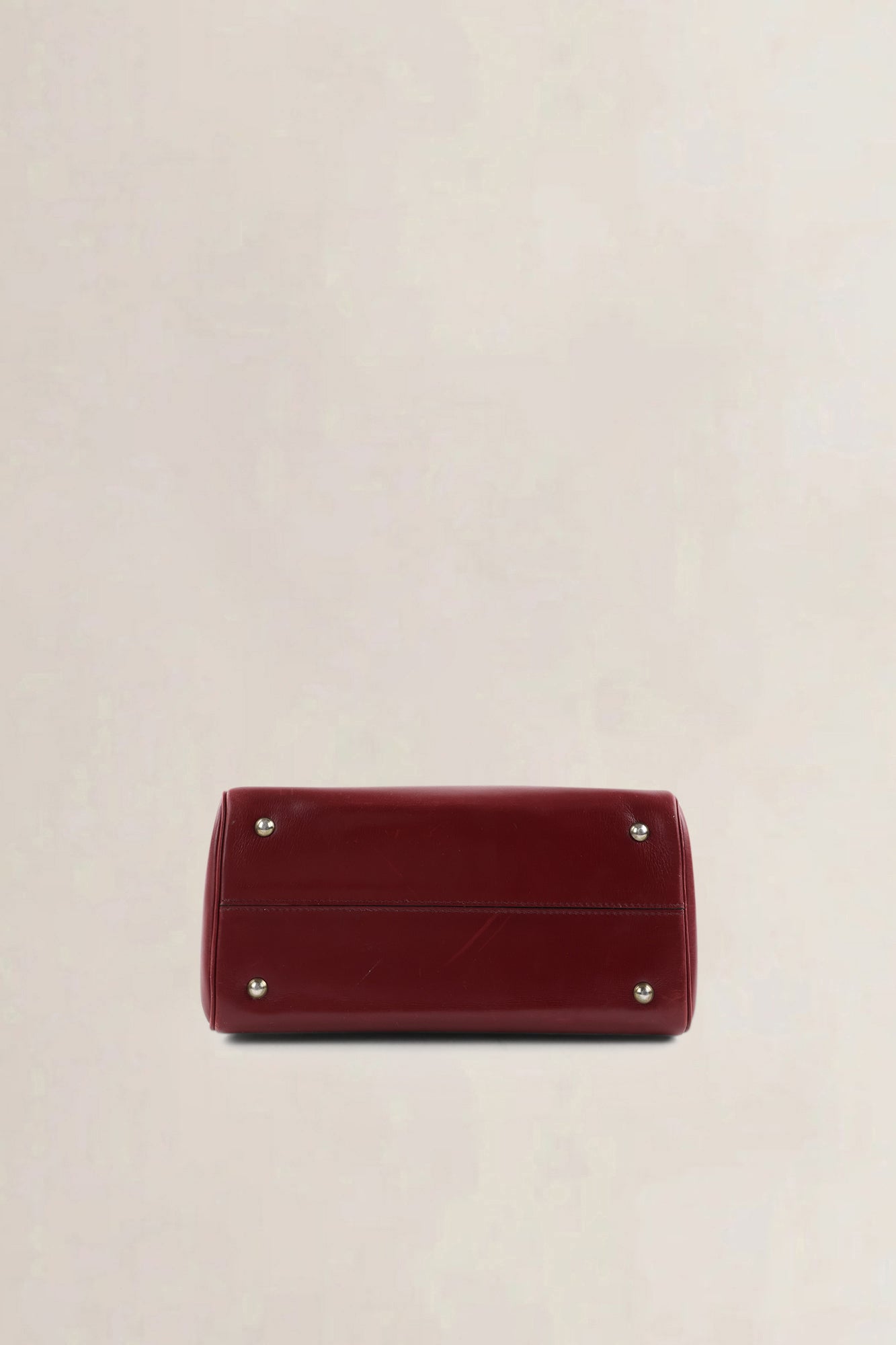 Delvaux Burgundy Vintage Top Handle Bag