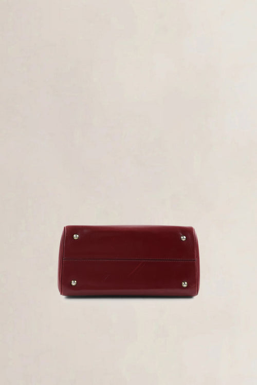 Delvaux Burgundy Vintage Top Handle Bag
