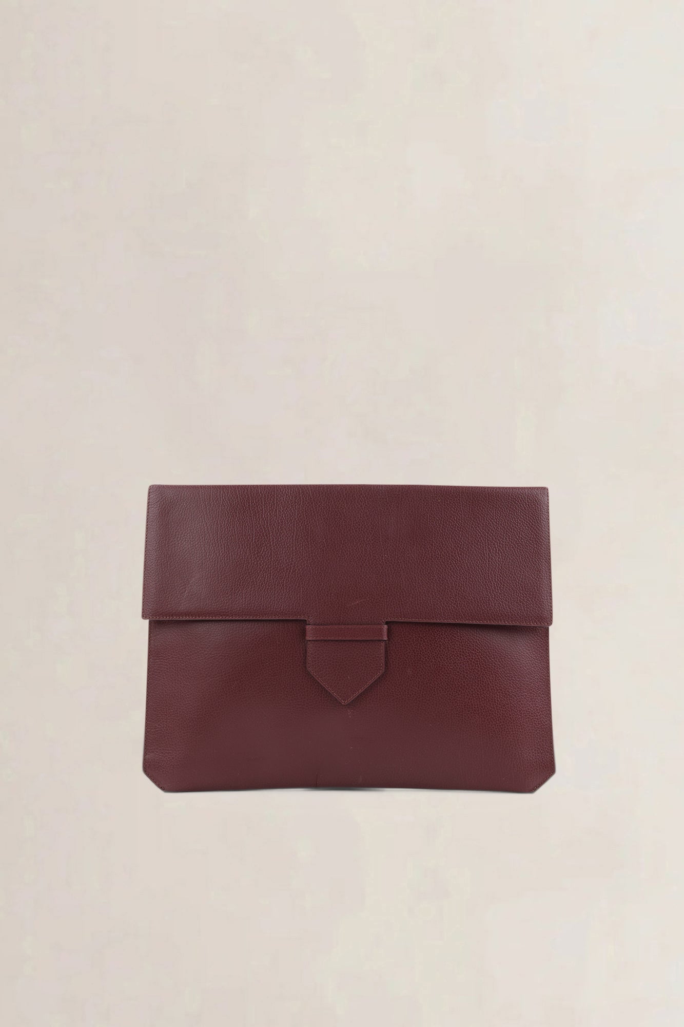 Delvaux Purple/Brown Leather Presse Pochette