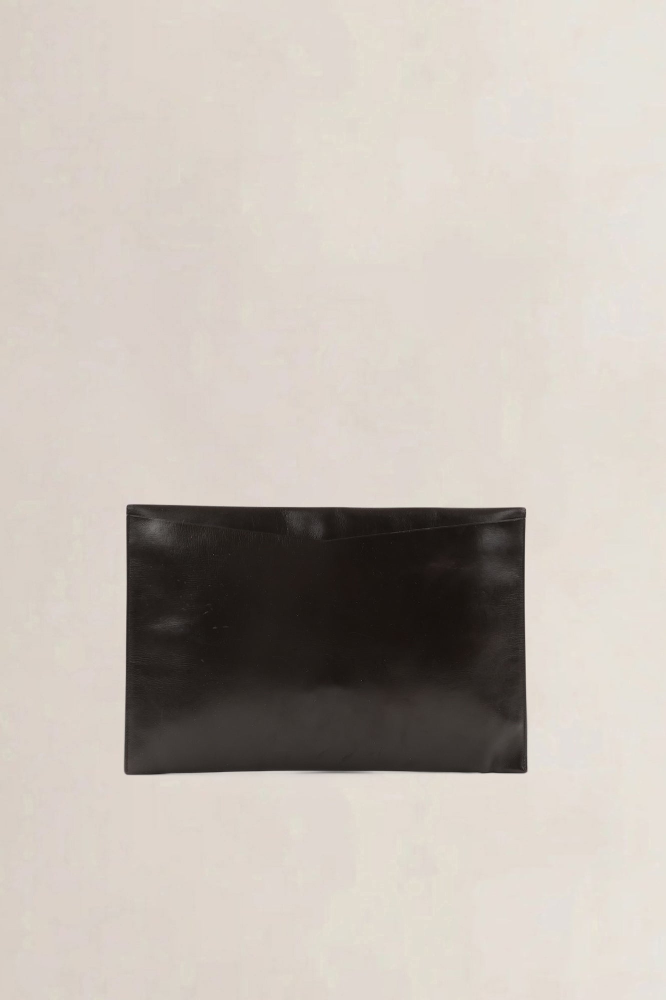 Delvaux Dark Brown Leather Vintage Envelope Pochette