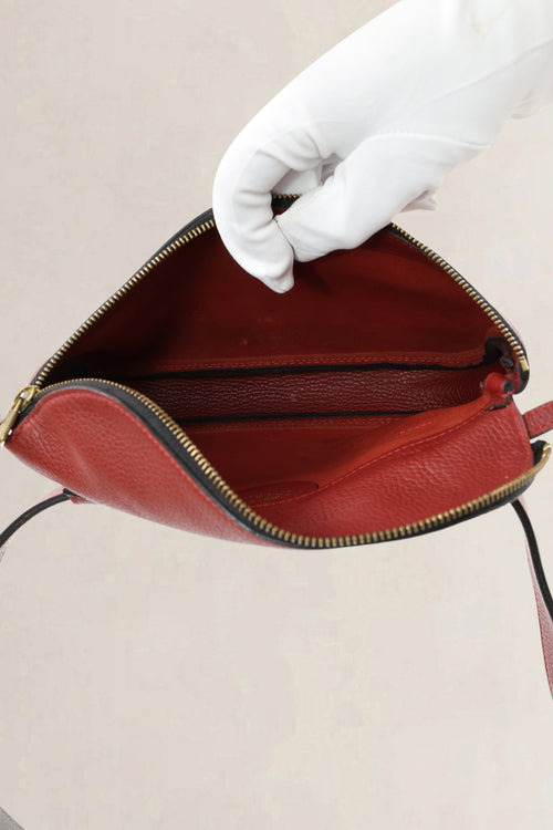 Delvaux Red Musette Belt Bag