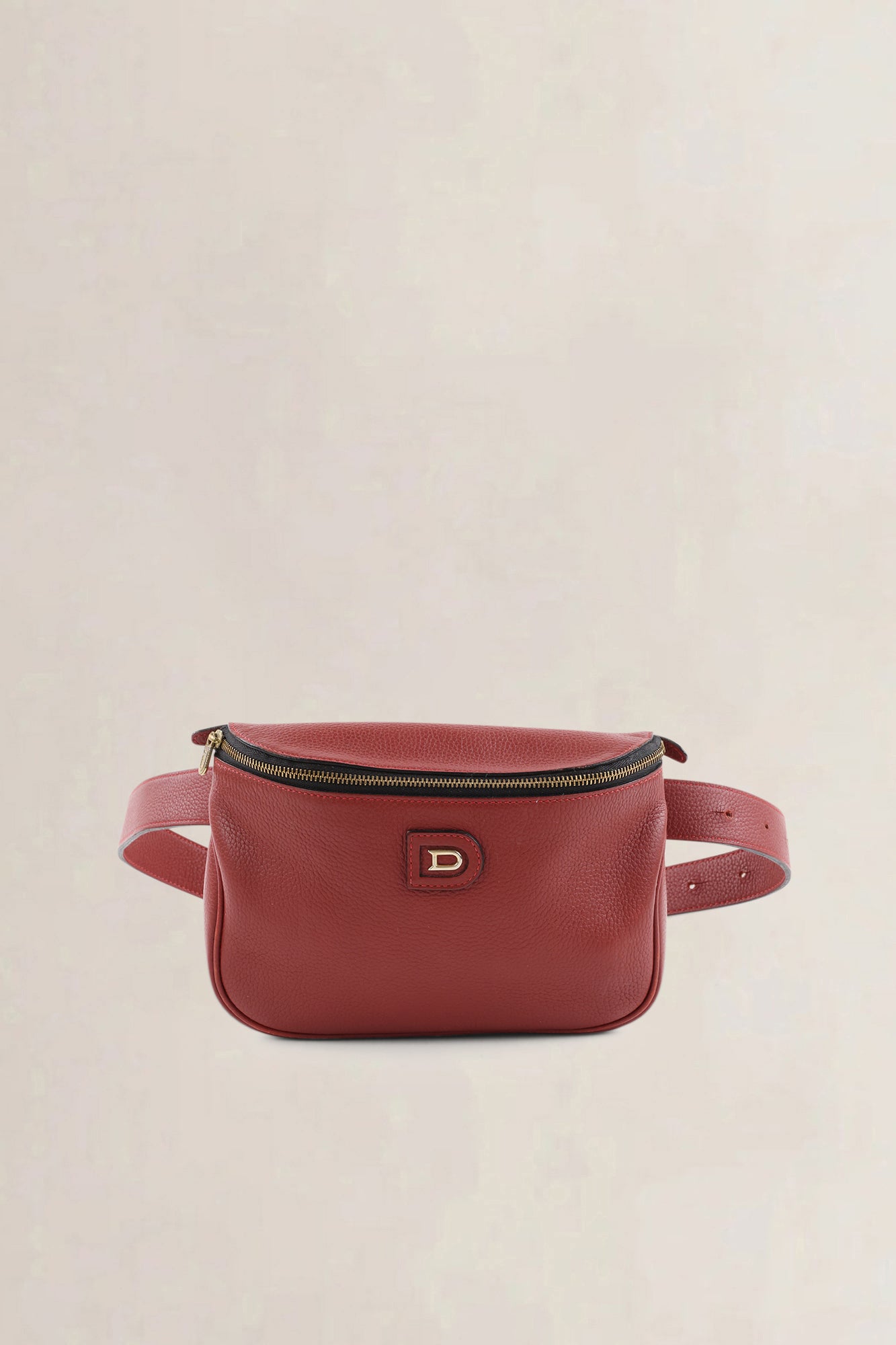 Delvaux Red Musette Belt Bag