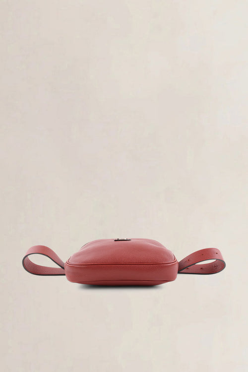 Delvaux Red Musette Belt Bag
