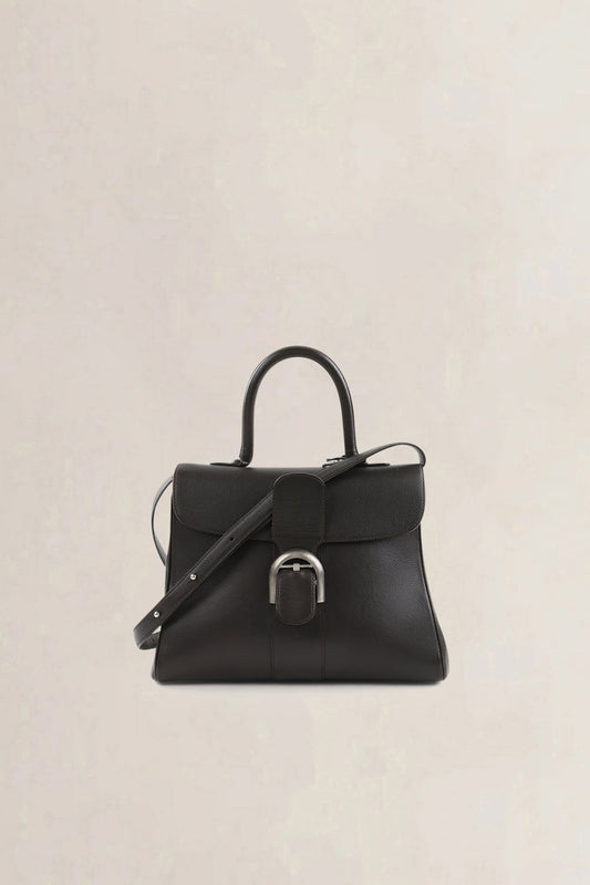 Delvaux Dark Brown Leather Brillant MM — vintage
