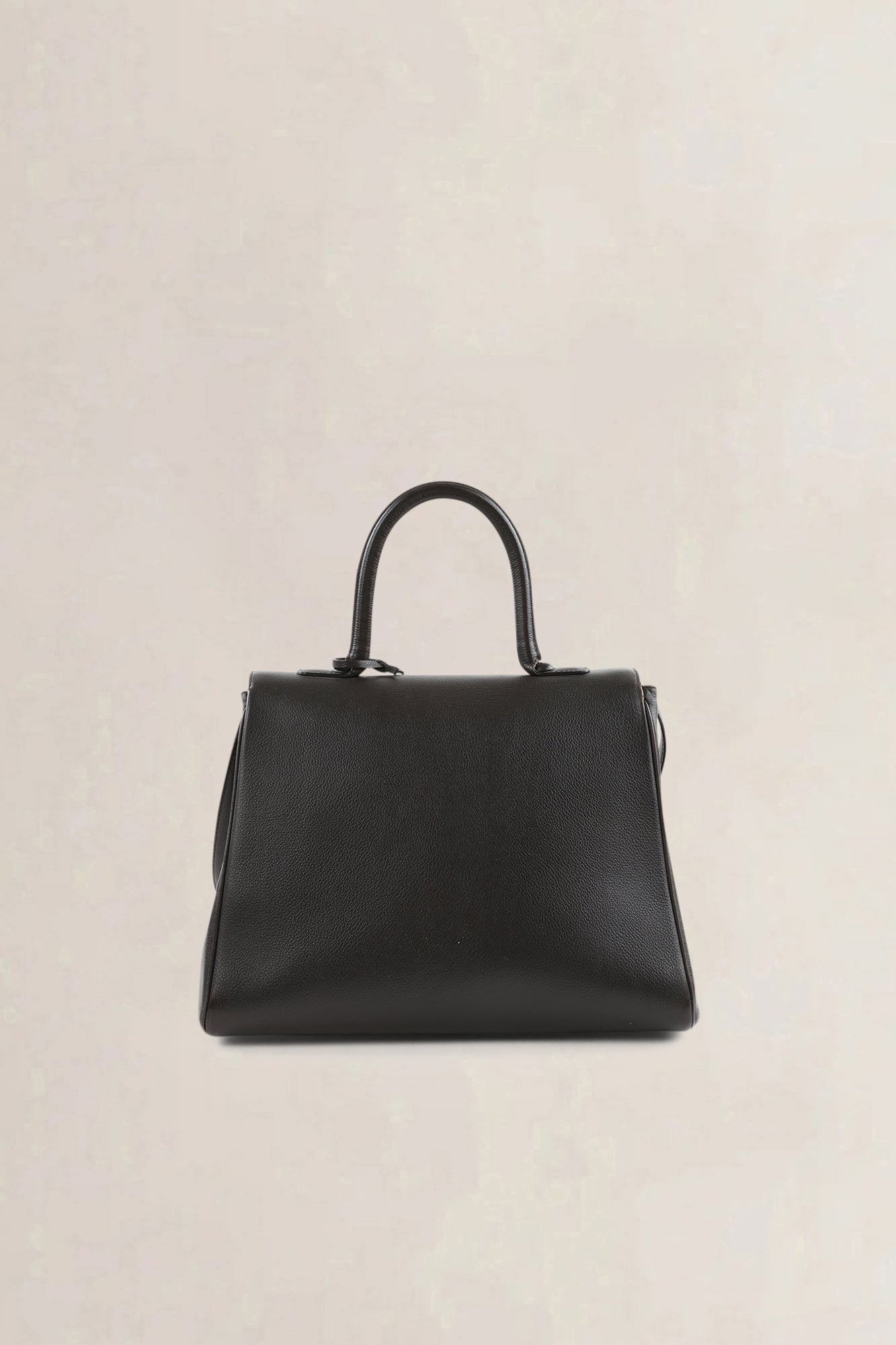 Delvaux Dark Brown Leather Brillant MM Crossbody Bag