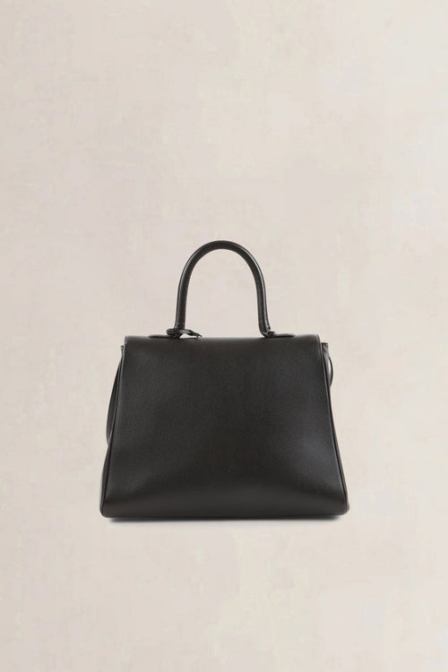 Delvaux Dark Brown Leather Brillant MM Crossbody Bag