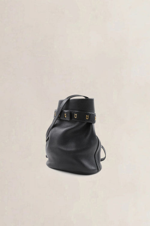 Delvaux Black Leather Calicot Crossbody Bag