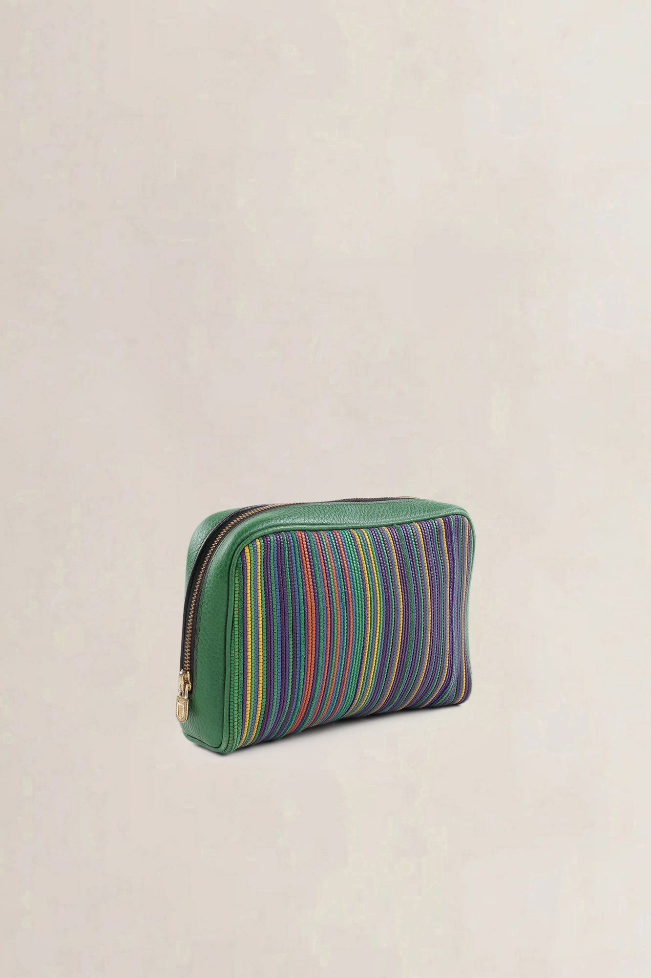 Delvaux Multicolor Toile de Cuir Pouch