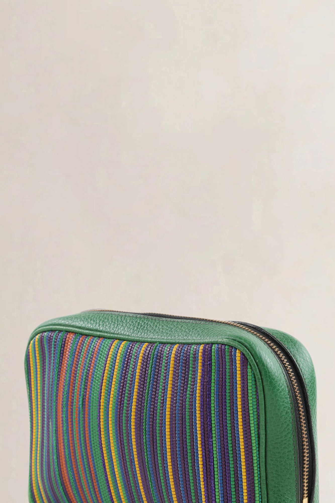 Delvaux Multicolor Toile de Cuir Pouch