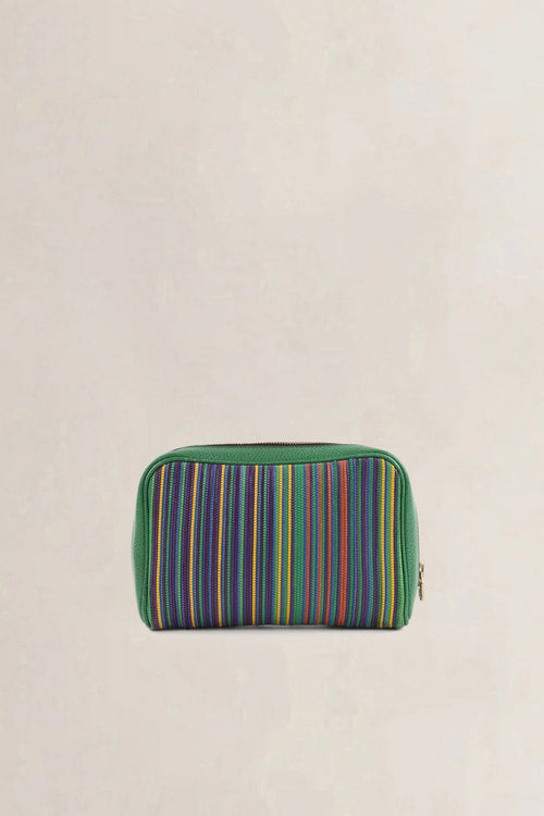 Delvaux Multicolor Toile de Cuir Pouch