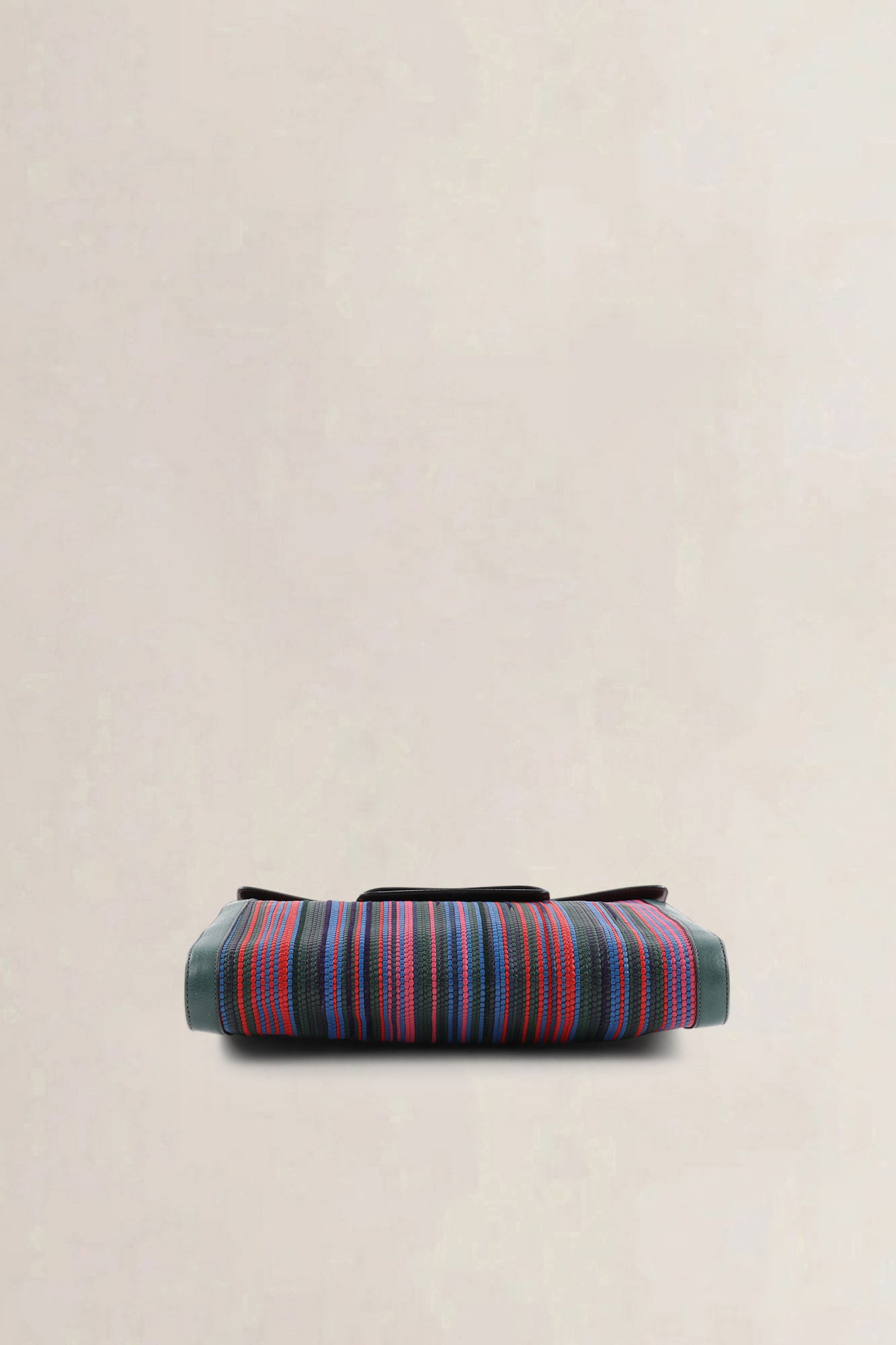 Delvaux Multicolor Toile de Cuir Clutch