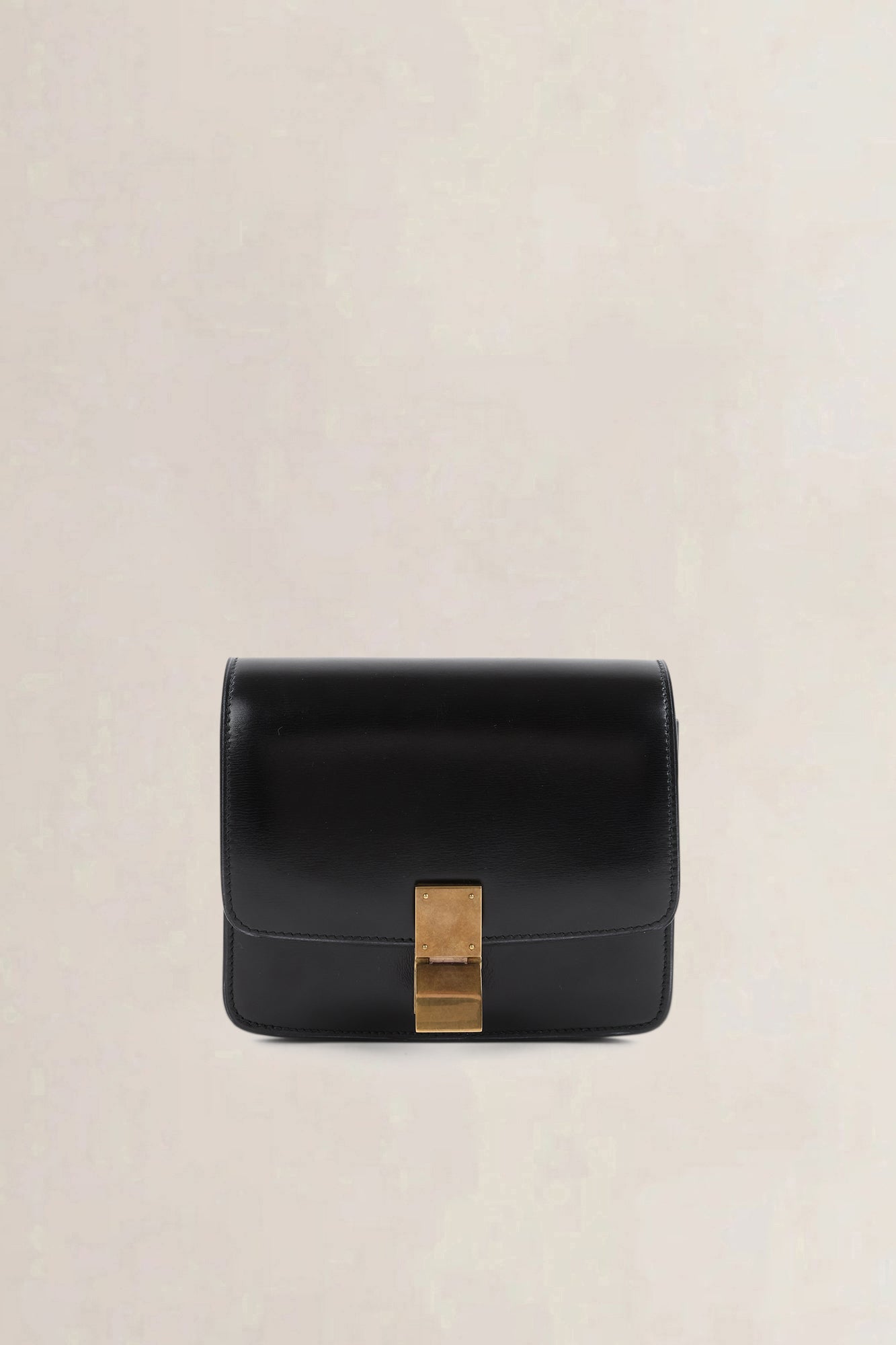 Céline Black Leather Classic Box Small Crossbody Bag