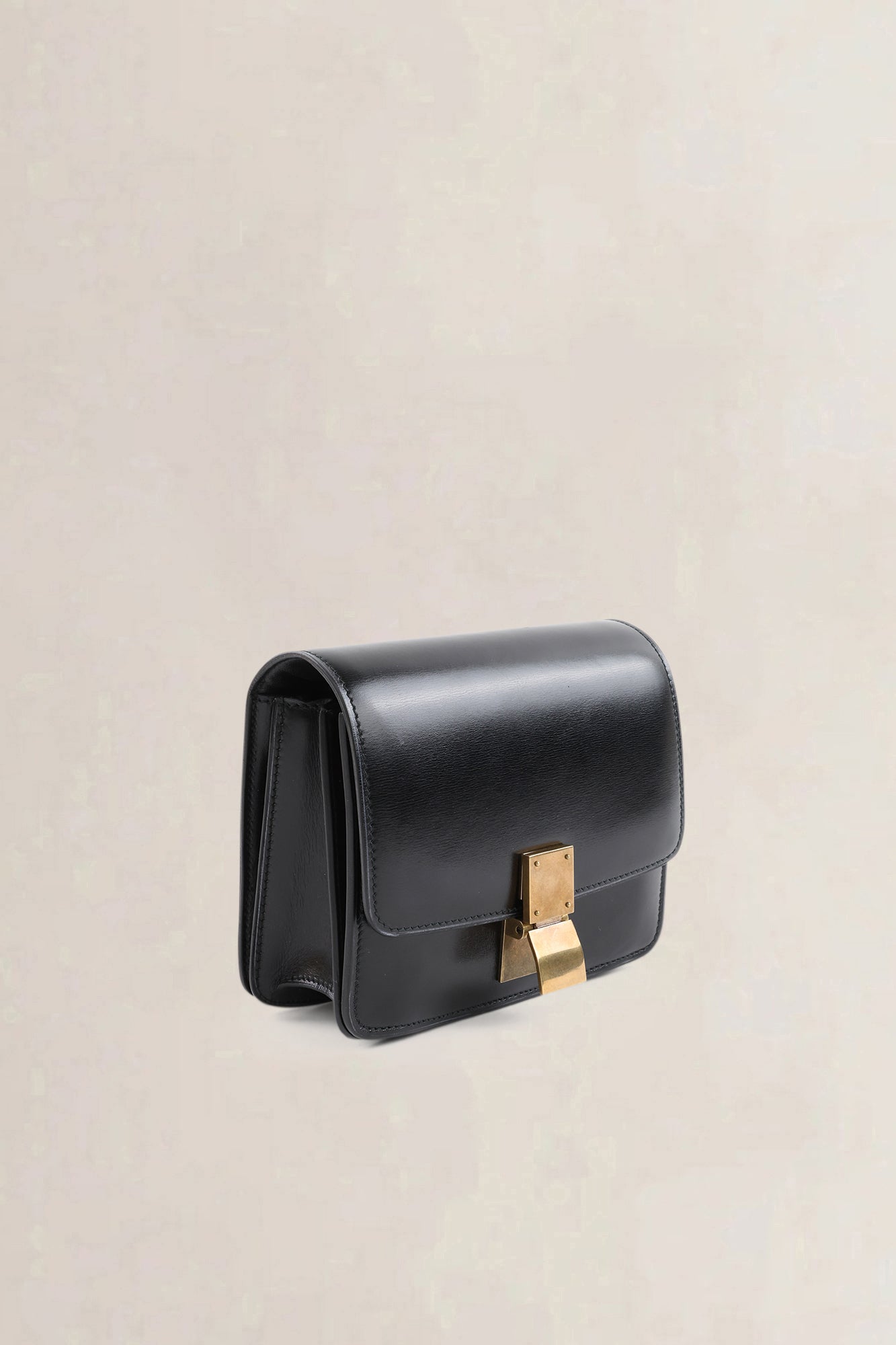 Céline Black Leather Classic Box Small Crossbody Bag