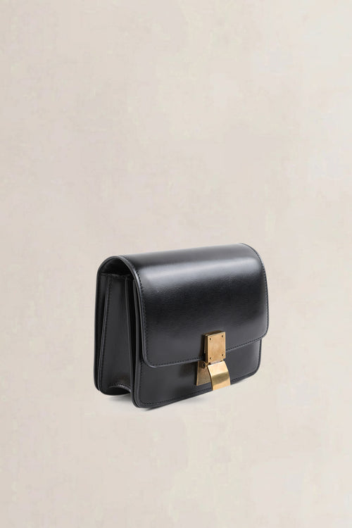 Céline Black Leather Classic Box Small Crossbody Bag