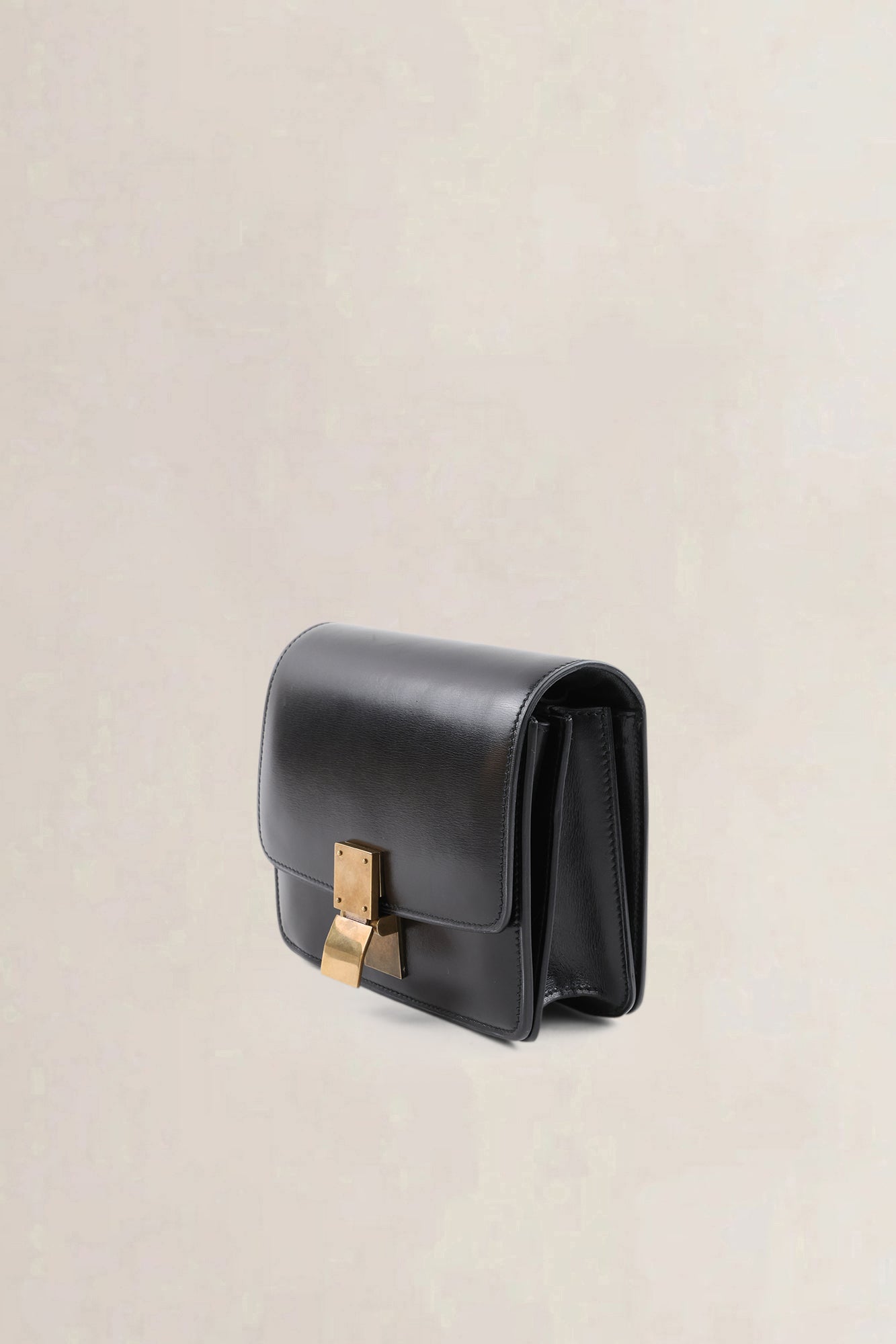 Céline Black Leather Classic Box Small Crossbody Bag