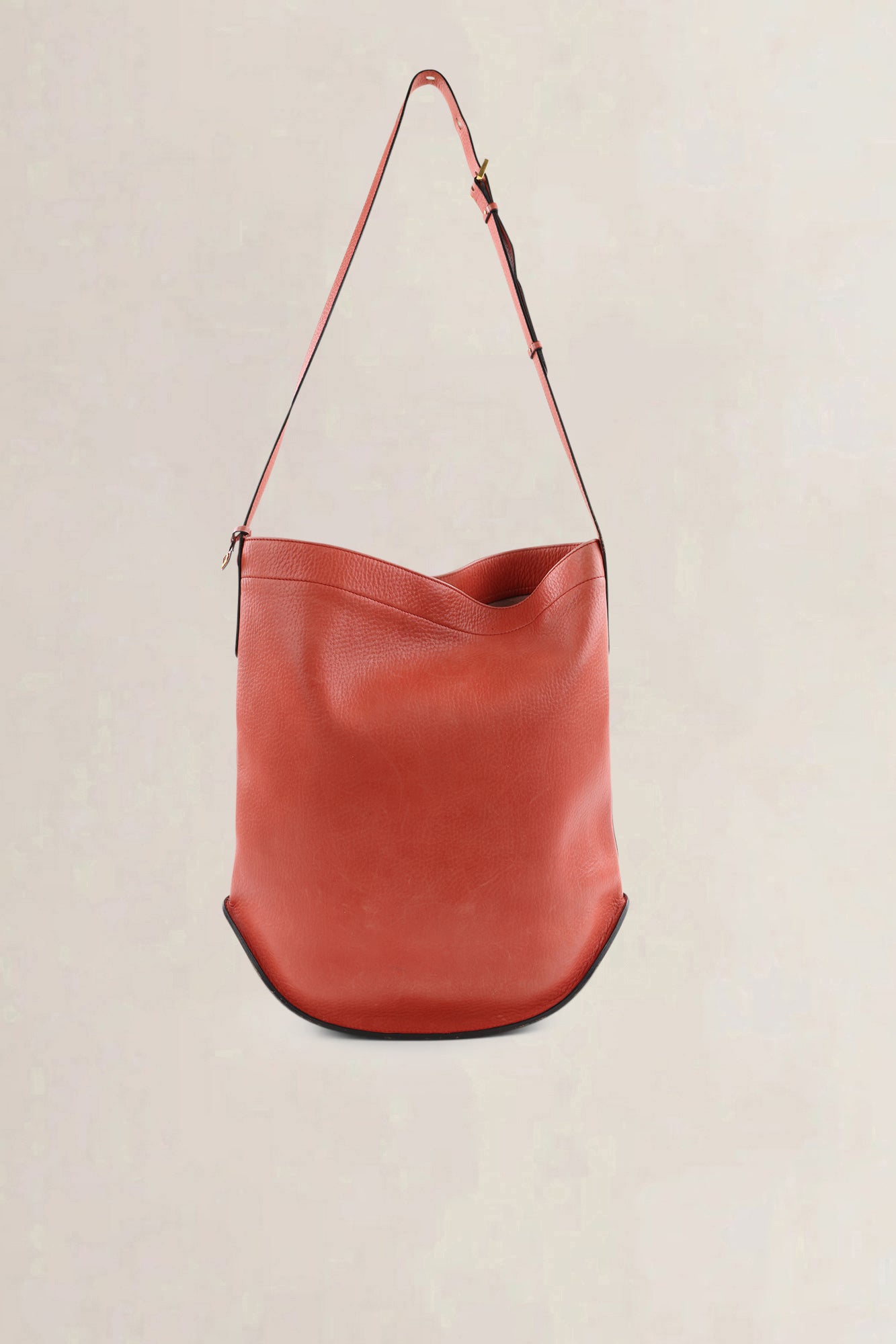 Delvaux Pink-Red Leather 'Coup de Chapeau' Limited Edition Le Pin Crossbody Bag