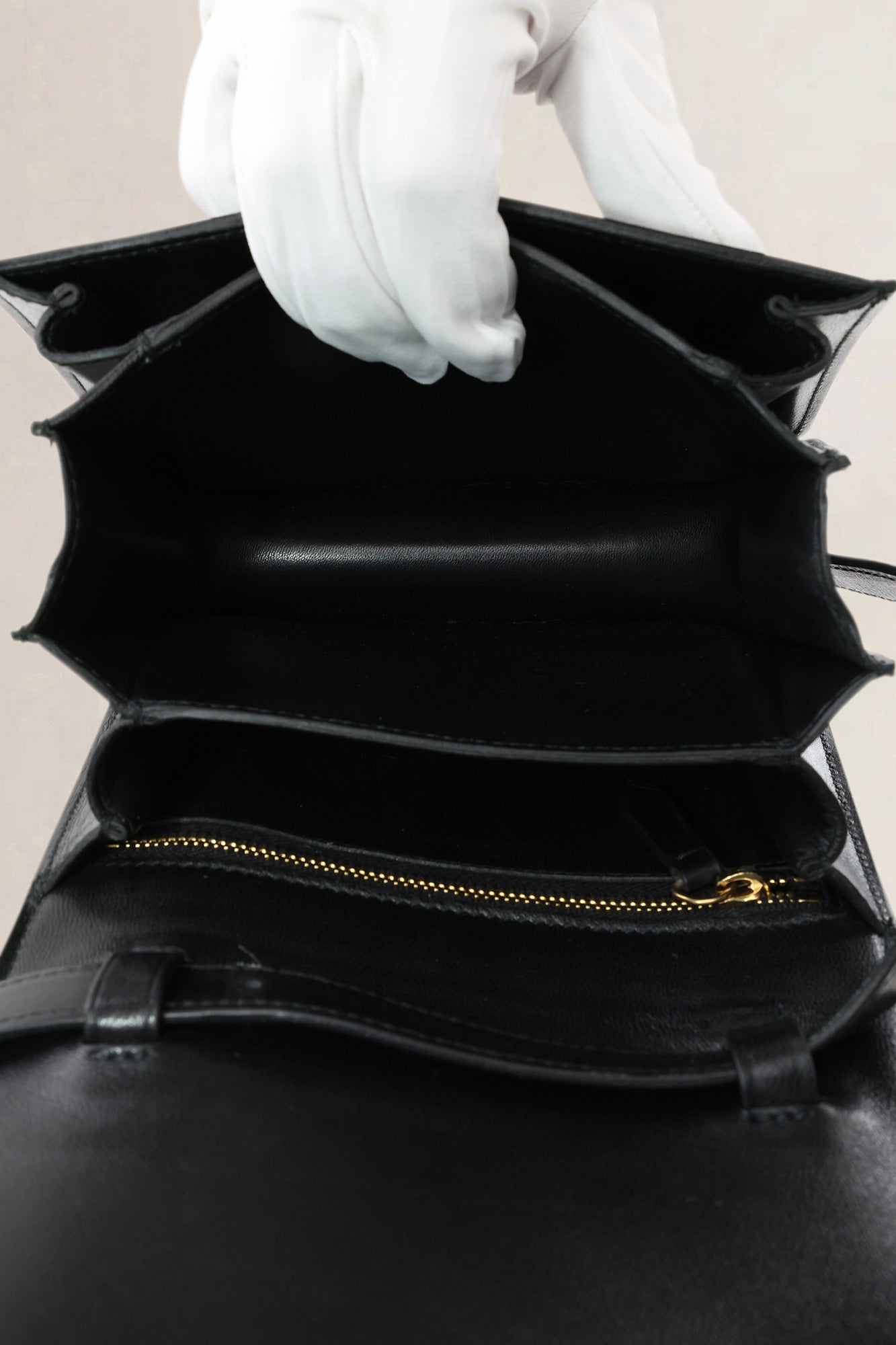 Céline Black Leather Classic Box Small Crossbody Bag