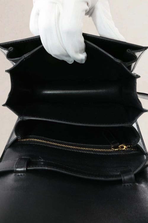 Céline Black Leather Classic Box Small Crossbody Bag