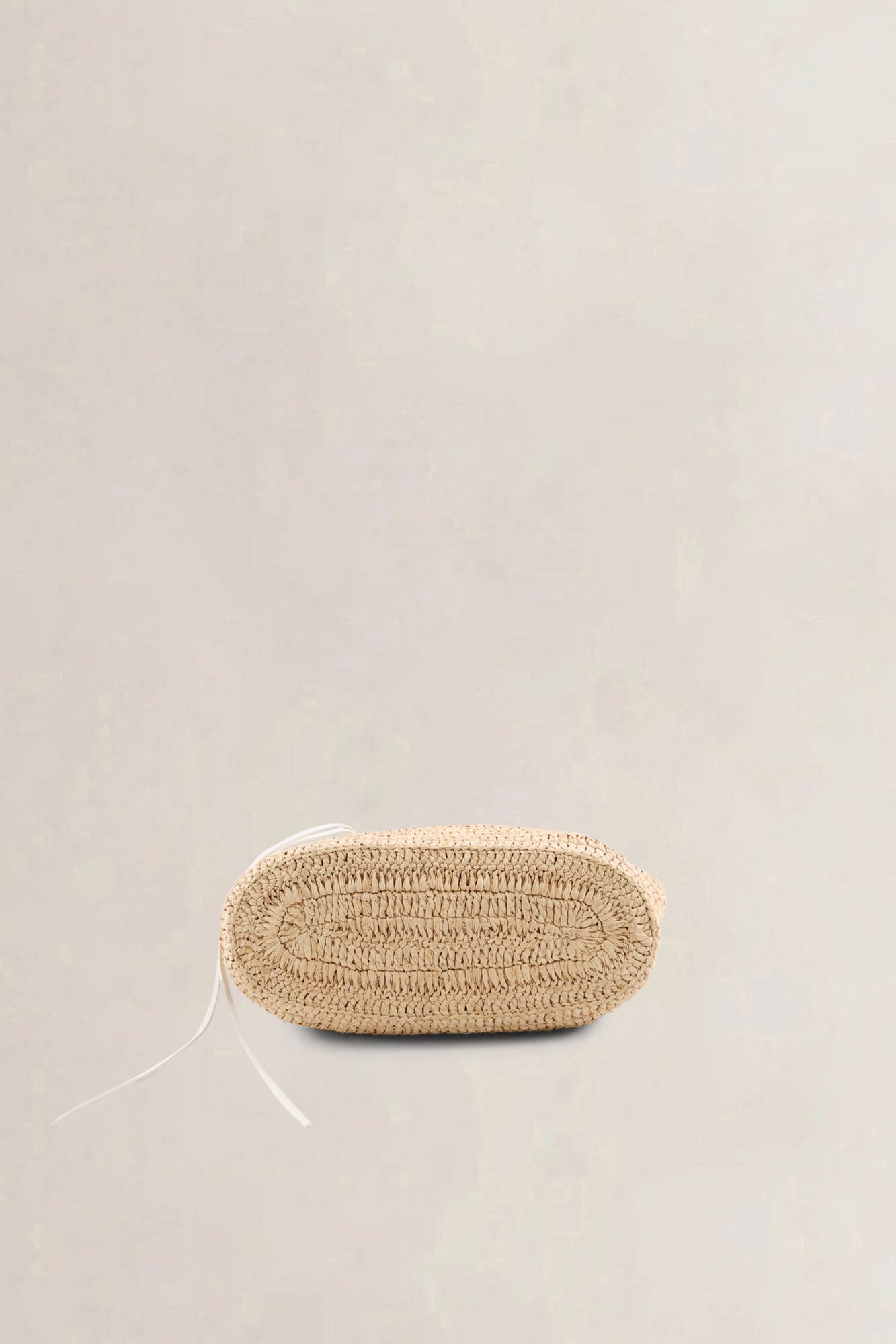 Balenciaga Cream Raffia Le City Bag with Shoulder Strap