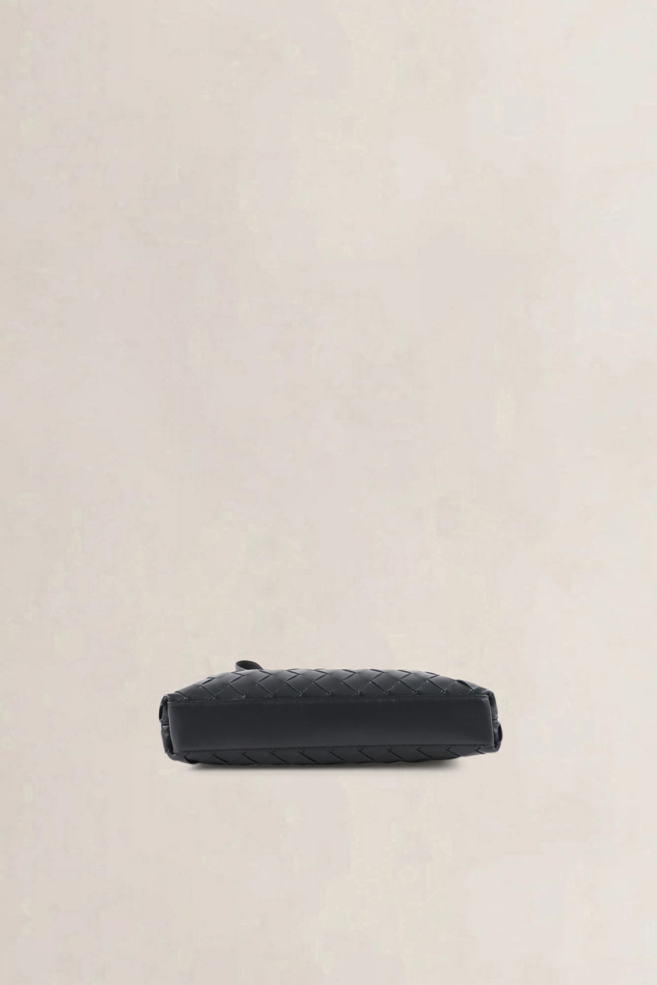 Bottega Veneta Black Intrecciato Leather Prism Pouch