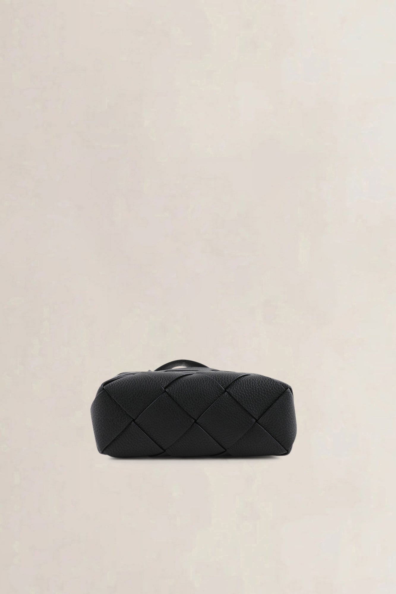 Bottega Veneta Black Intrecciato Leather Small Diago Crossbody Bag