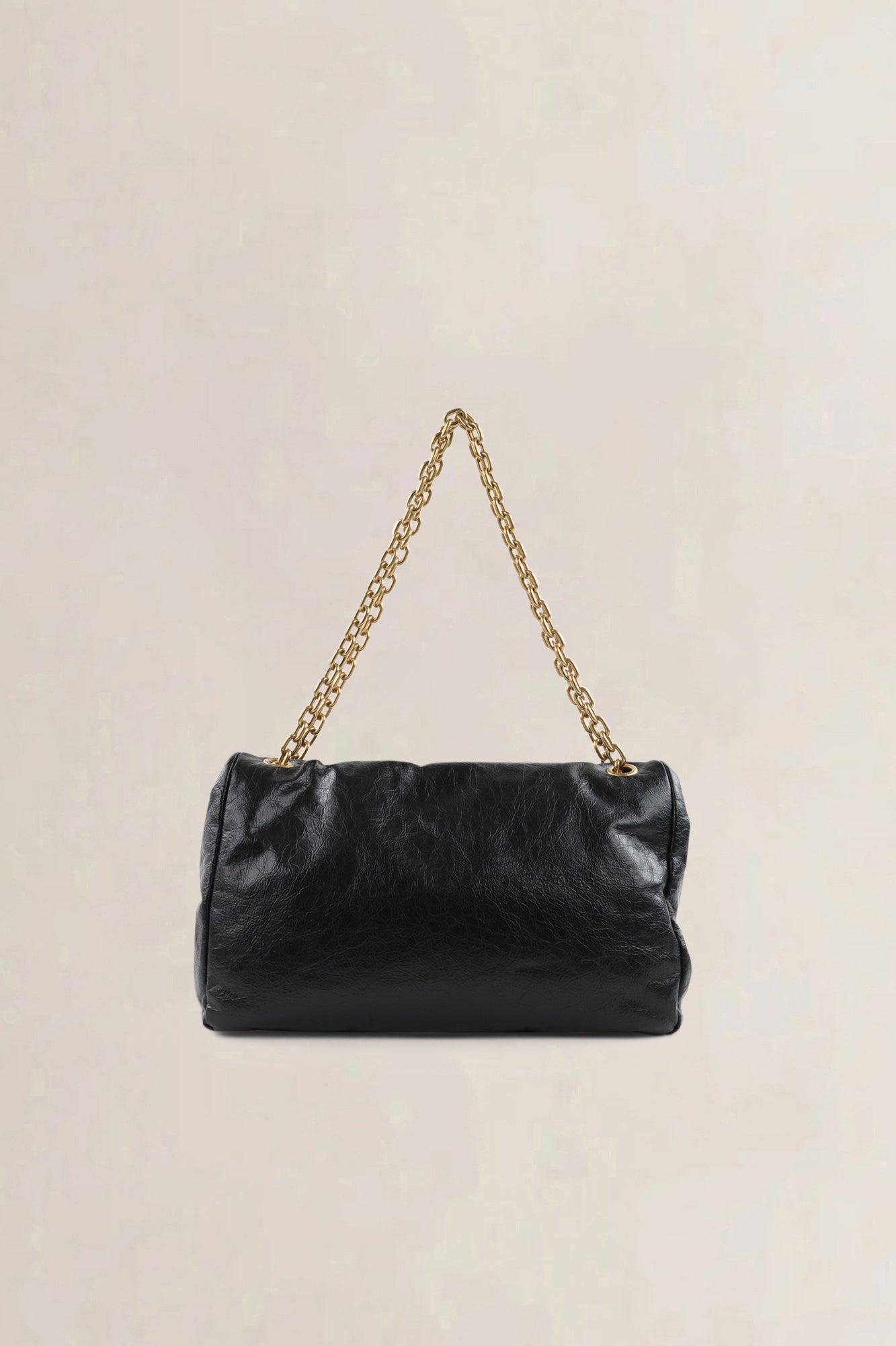 Balenciaga Black Calfskin Leather Medium Monaco Chain Shoulder Bag