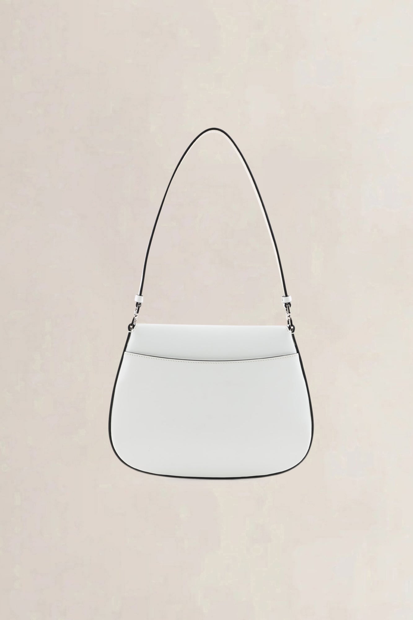 Prada White Leather Cleo Shoulder Bag