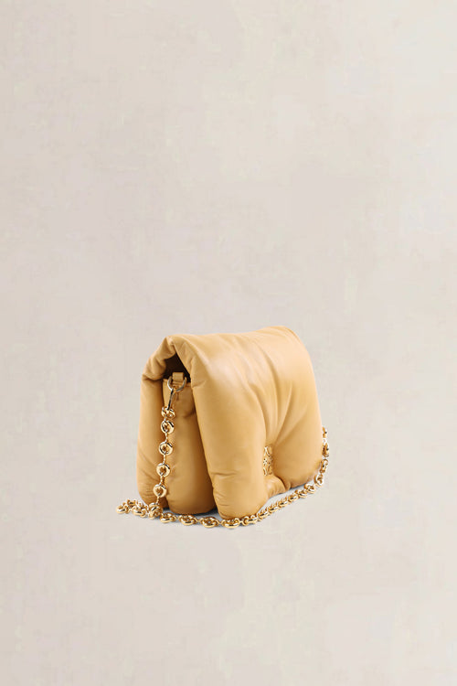 Loewe Camel Yellow Calf Leather Goya Shoulder Bag