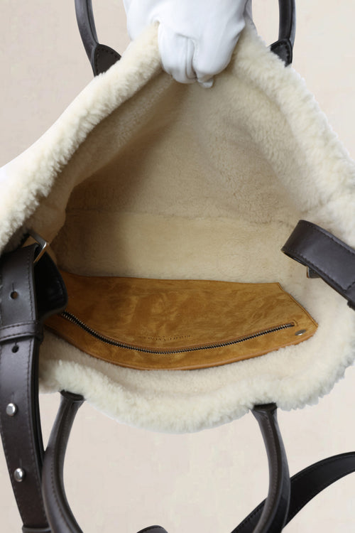 Bottega Veneta Camel Suede Small Arco Tote Bag