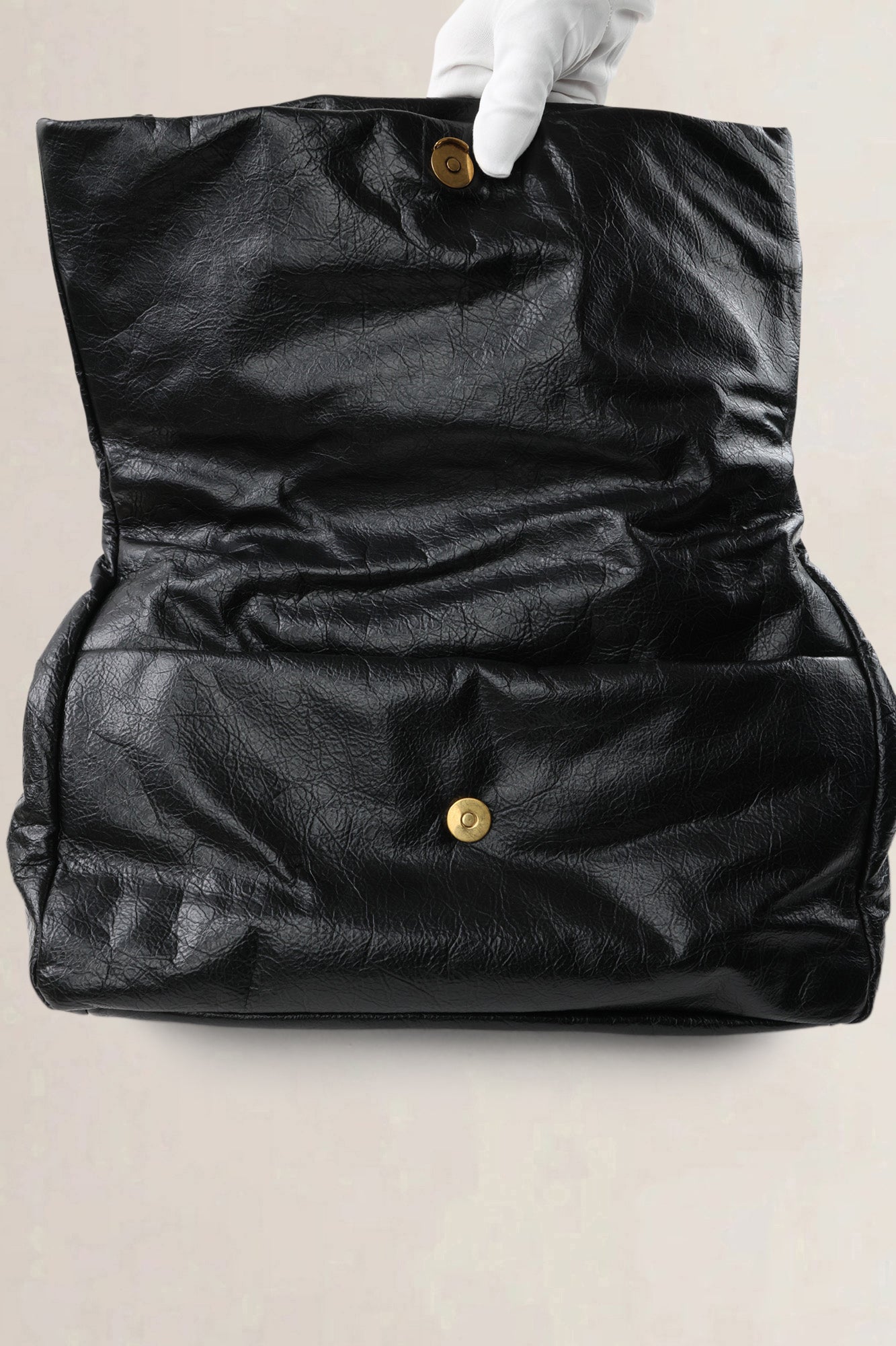 Balenciaga Black Calfskin Leather Medium Monaco Chain Shoulder Bag