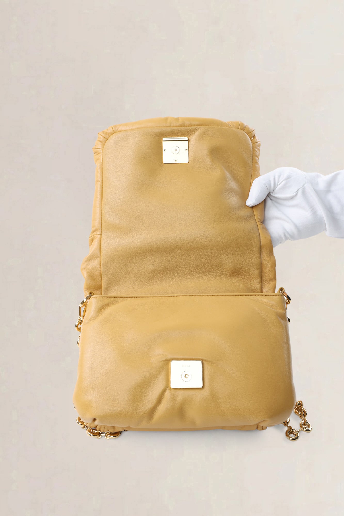 Loewe Goya Camel Yellow Calf — preloved