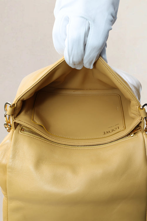 Loewe Camel Yellow Calf Leather Goya Shoulder Bag