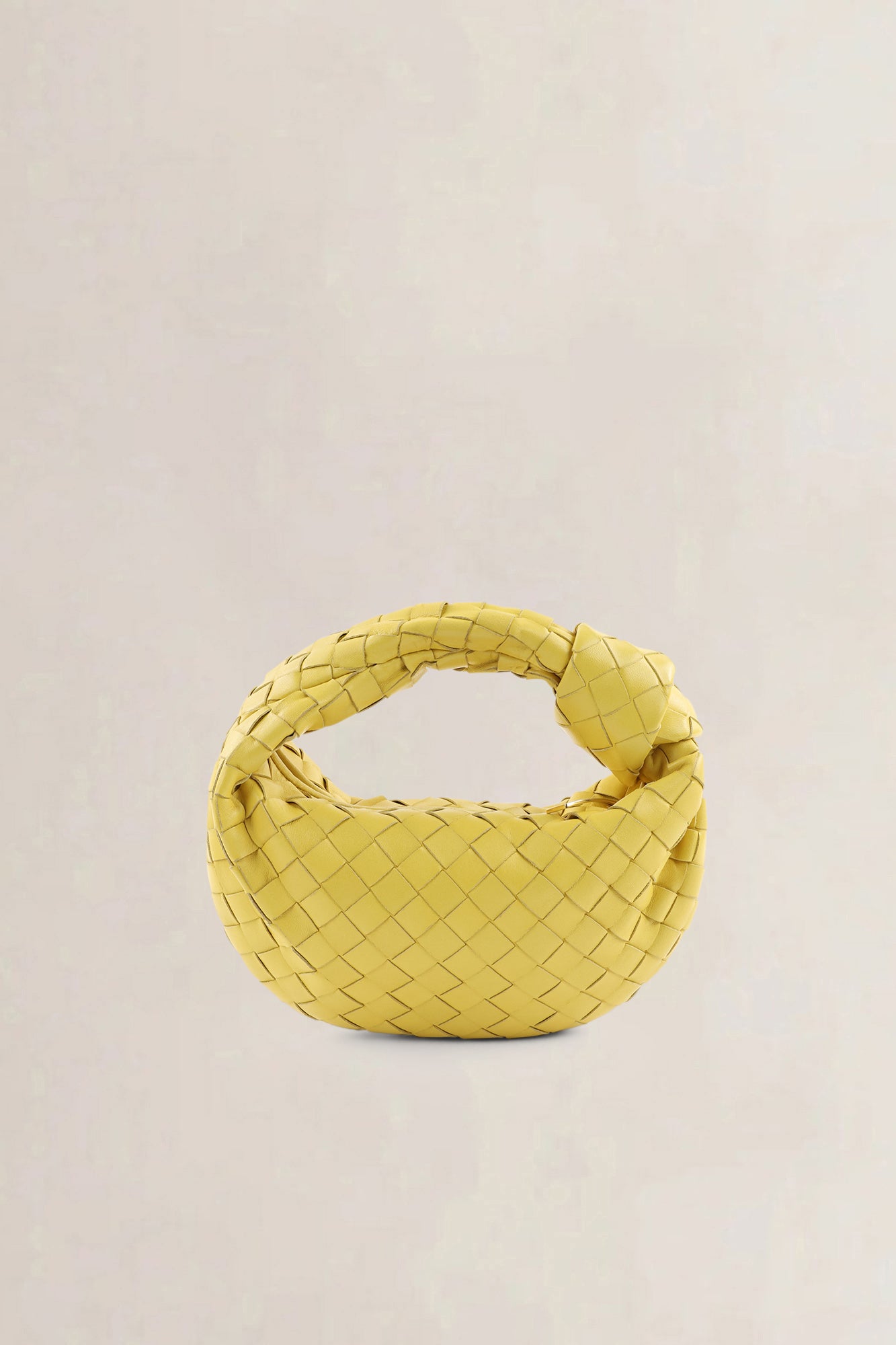 Bottega Veneta Yellow Jodie Small Top Handle Bag