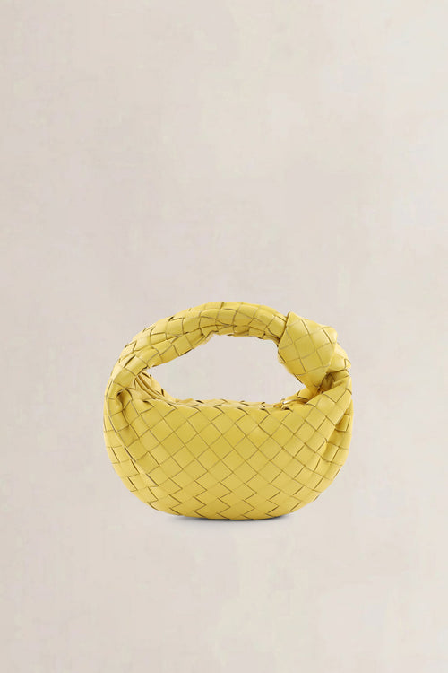 Bottega Veneta Yellow Jodie Small Top Handle Bag