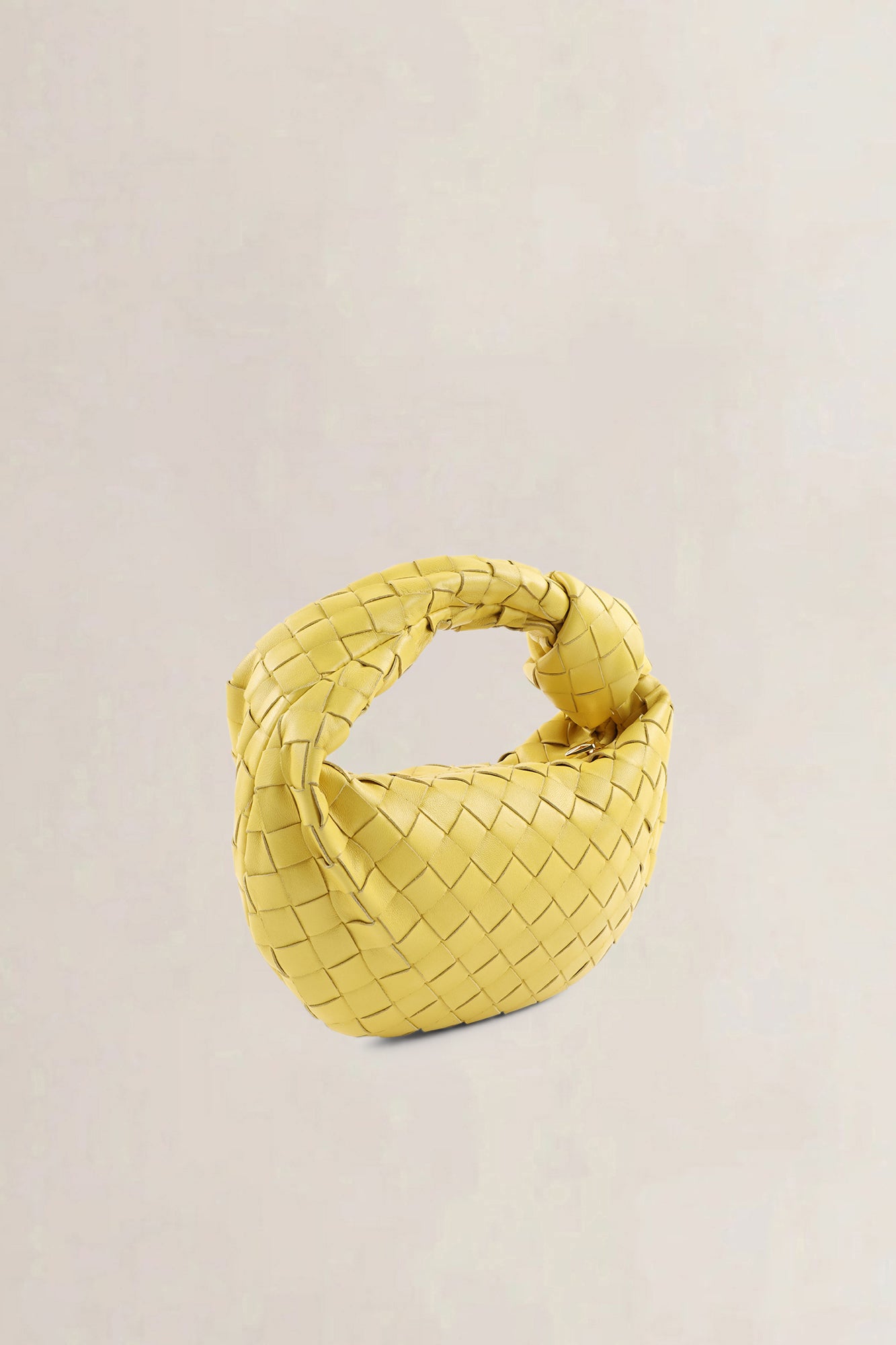Bottega Veneta Yellow Jodie Small Top Handle Bag