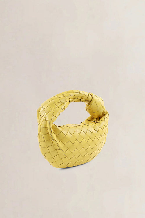 Bottega Veneta Yellow Jodie Small Top Handle Bag