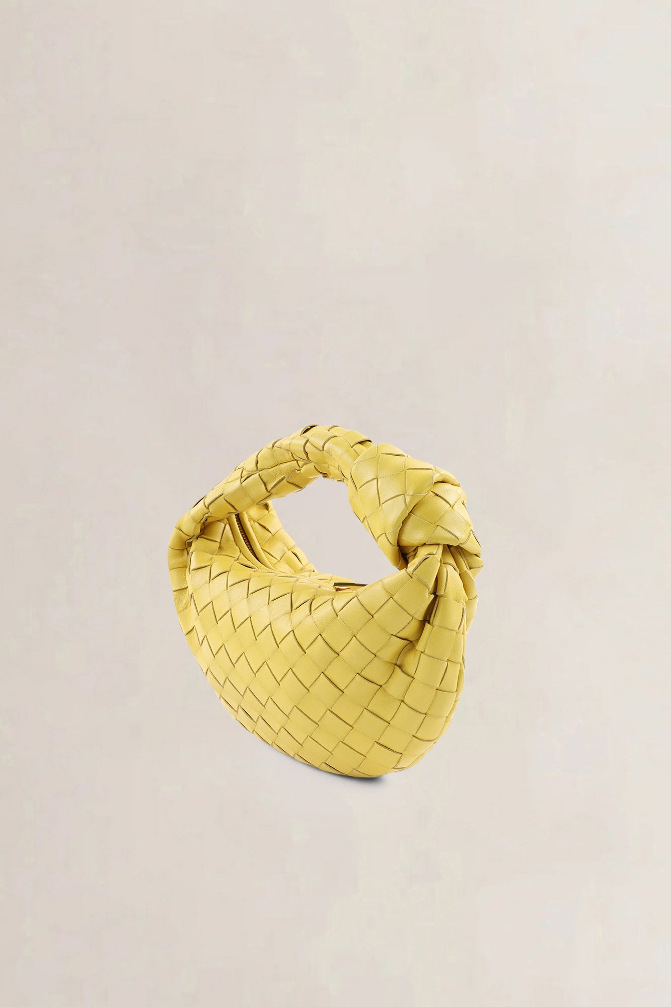 Bottega Veneta Yellow Jodie Small Top Handle Bag