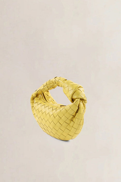 Bottega Veneta Yellow Jodie Small Top Handle Bag