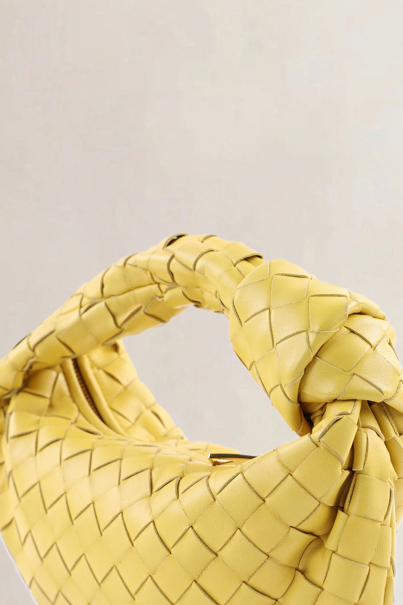 Bottega Veneta Yellow Jodie Small Top Handle Bag