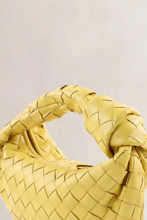 Bottega Veneta Yellow Jodie Small Top Handle Bag