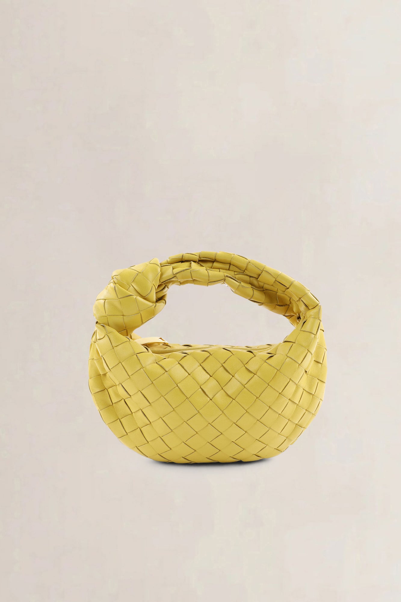 Bottega Veneta Yellow Jodie Small Top Handle Bag