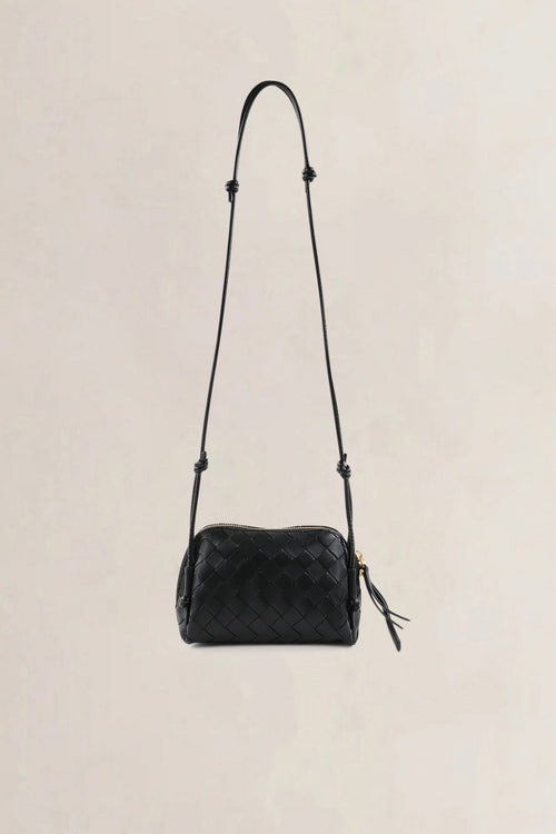 Bottega Veneta Black Concert Pouch Crossbody Bag