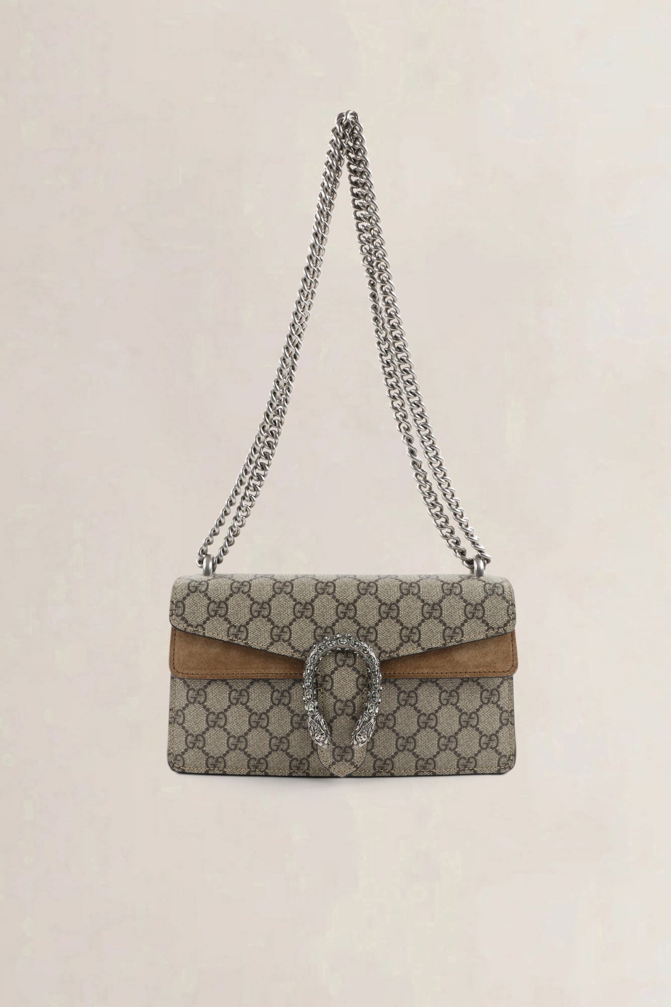 Gucci GG Supreme Canvas/Suède Dionysus Crossbody Bag
