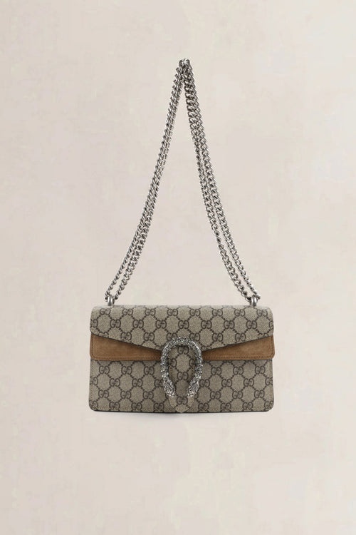 Gucci GG Supreme Canvas/Suède Dionysus Crossbody Bag