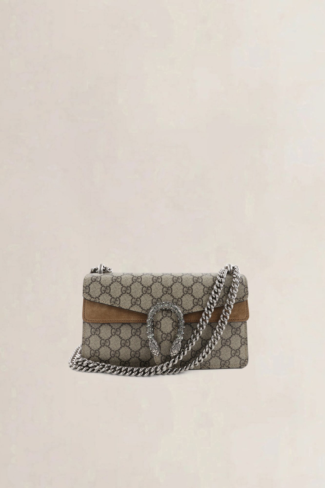 Gucci GG Supreme Canvas/Suède Dionysus Crossbody Bag