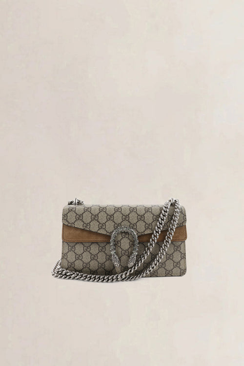 Gucci GG Supreme Canvas/Suède Dionysus Crossbody Bag